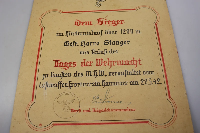 Urkunde „Tag der Wehrmacht“ 1942