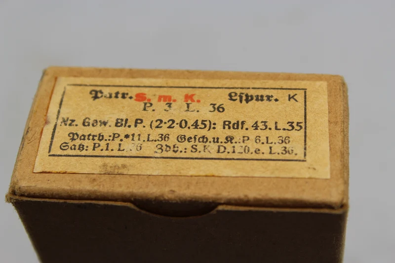 Pappschachtel mit K.98-Patronen – 1936