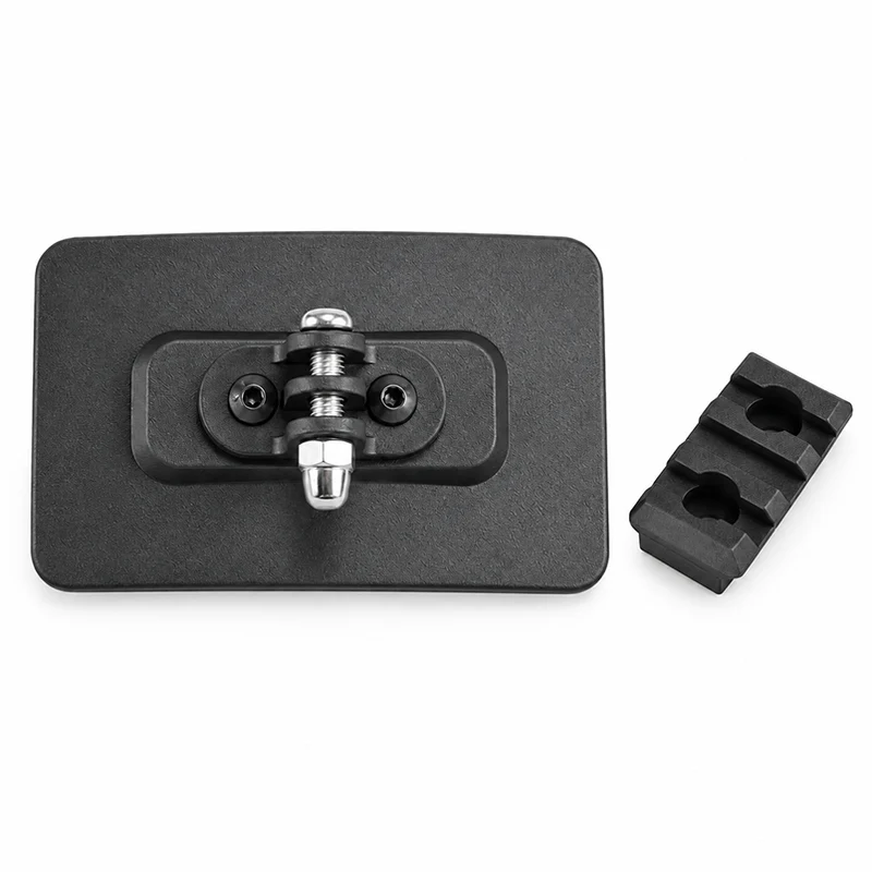 Taktische Helmhalterung für GoPro & Zubehör – Klett-Montagebasis mit 20 mm Schiene