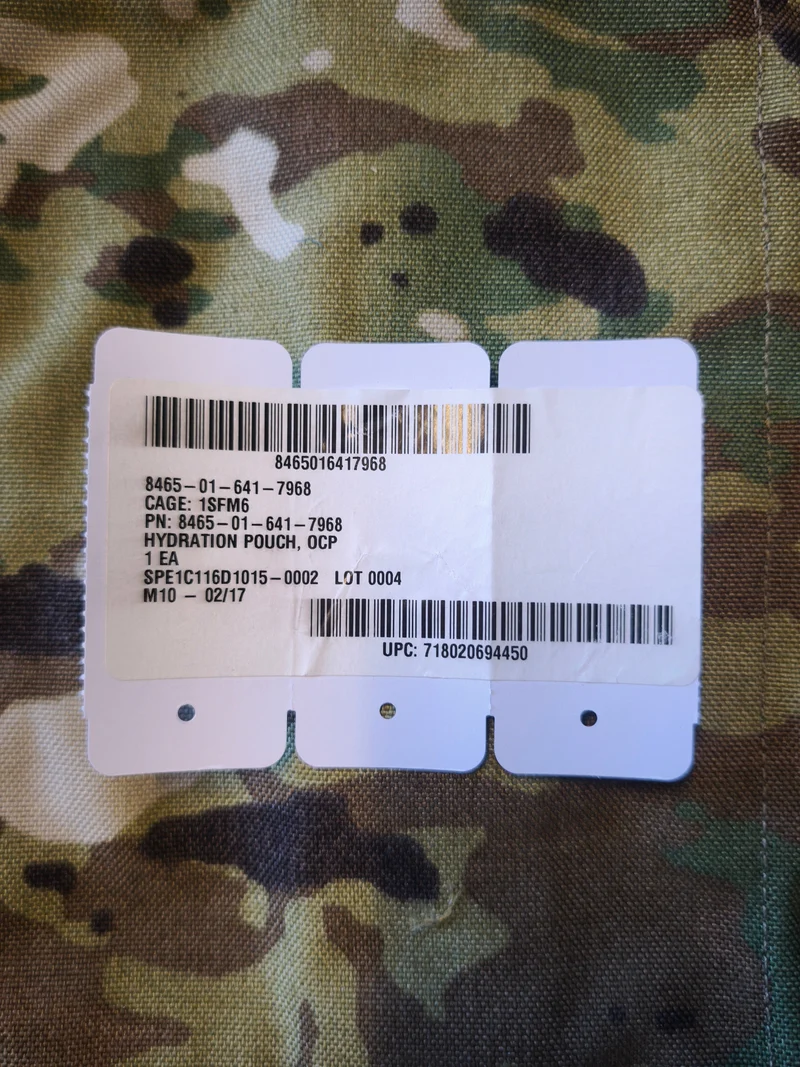 USGI 3L Improved Molle Hydration Pouch, OCP