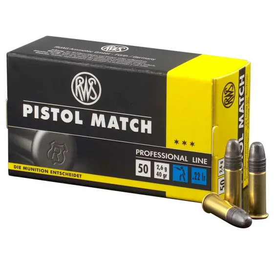 RWS .22 lfb. Pistol Match 2,6 g/40 gr