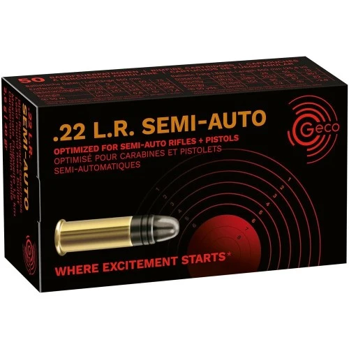 Geco .22 lfb. Semi-Auto Blei Rundkopf 2,6 g/40 grs