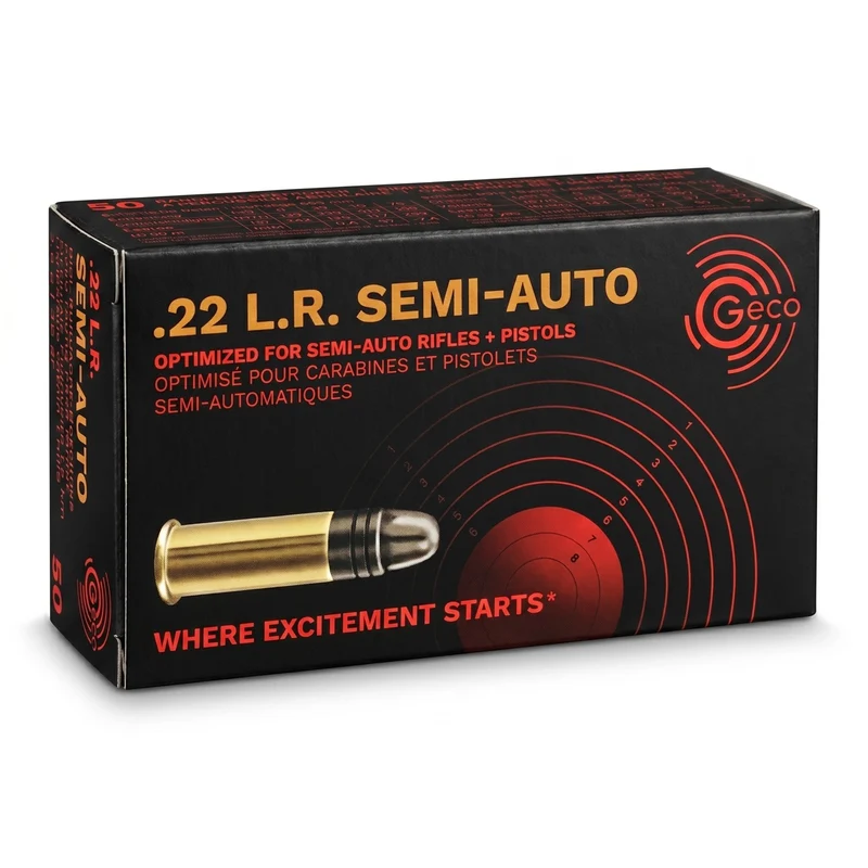 Geco .22 lfb. Semi-Auto Blei Rundkopf 2,6 g/40 grs