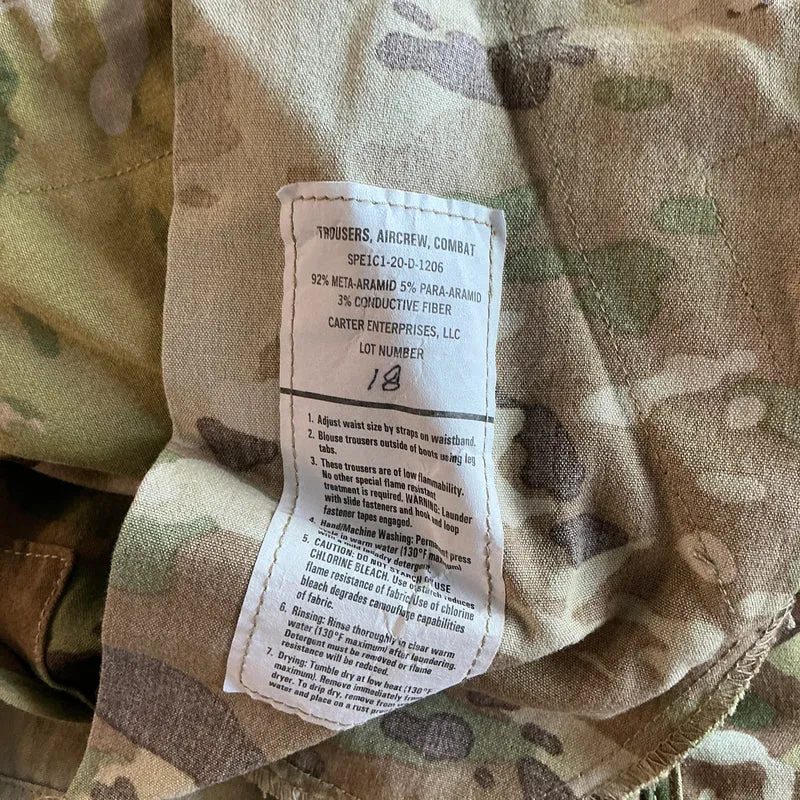 US Army Airforce Aircrew A2CU Combat Trouser Nomex FR Einsatzhose fliegendes Personal