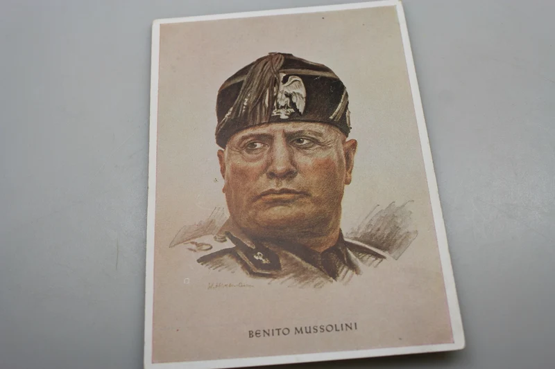 Postkarte Benito Mussolini