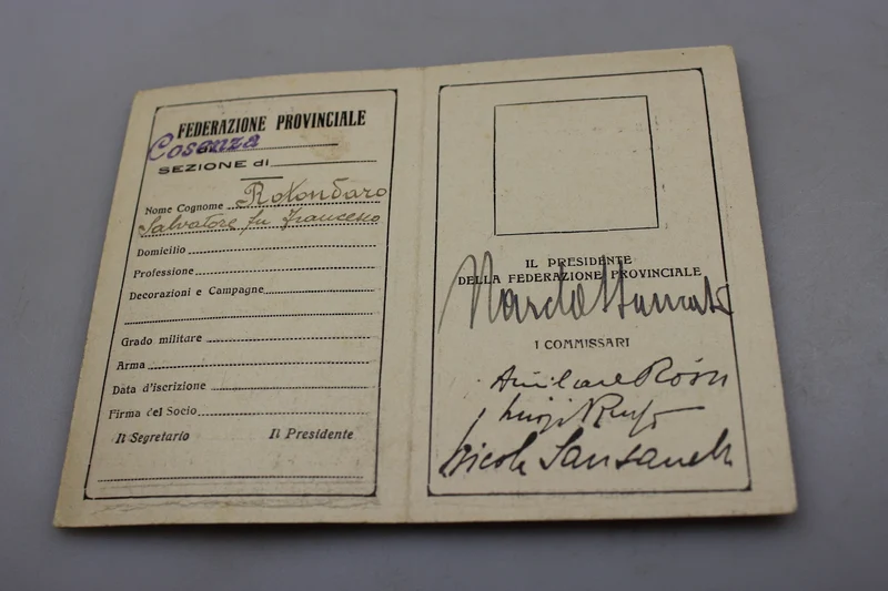 ANC-Mitgliedskarte von 1926