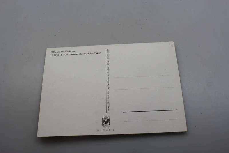 Postkarte Willrich – „Manieren der Westfront“