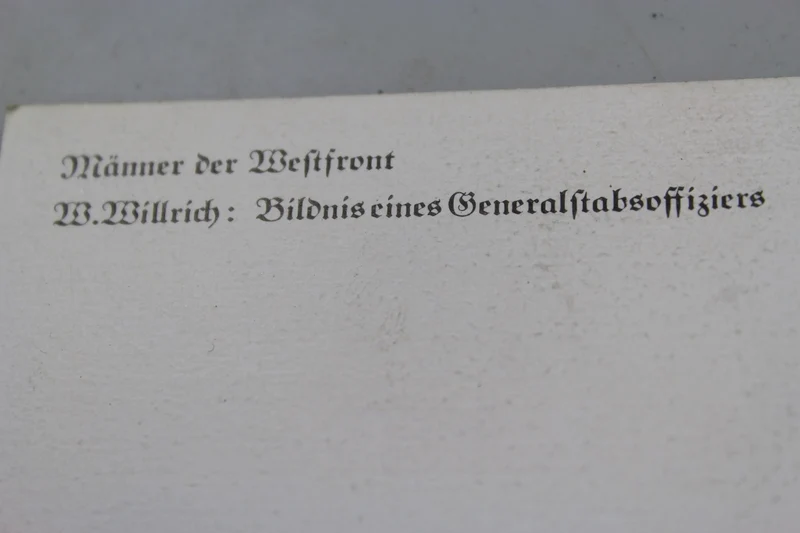 Postkarte Willrich – „Manieren der Westfront“