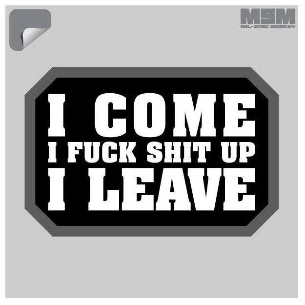 Mil-Spec Monkey I Come Decal Sticker