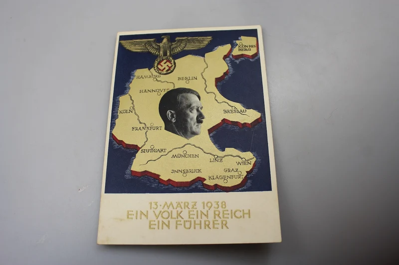 Postkarte vom 13. März 1938