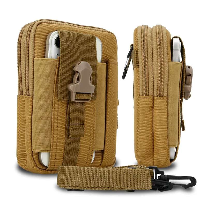 Cadorabo Taktische Handytasche -Molle-EDC-Tasche kompatibel mit LG K8 2018 / K9 2018 mit Schultergurt -Handyhalter, Militär Gürteltasche, Hüfttasche