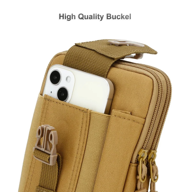 Cadorabo Taktische Handytasche -Molle-EDC-Tasche kompatibel mit LG K51S mit Schultergurt -Handyhalter, Militär Gürteltasche, Hüfttasche