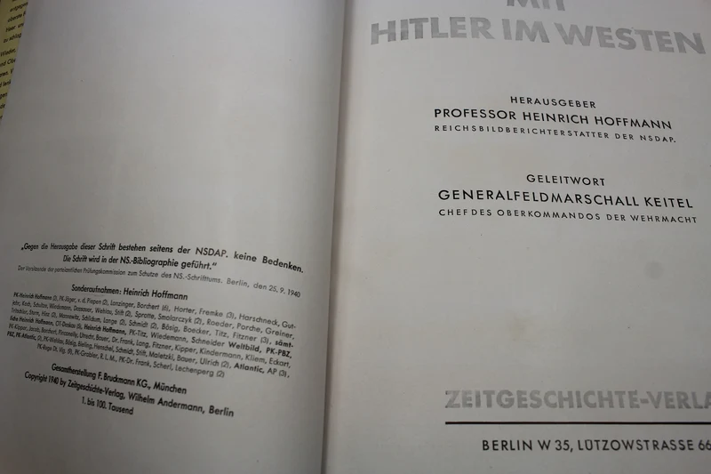 „Mit Hitler im Westen“ – H. Hoffman