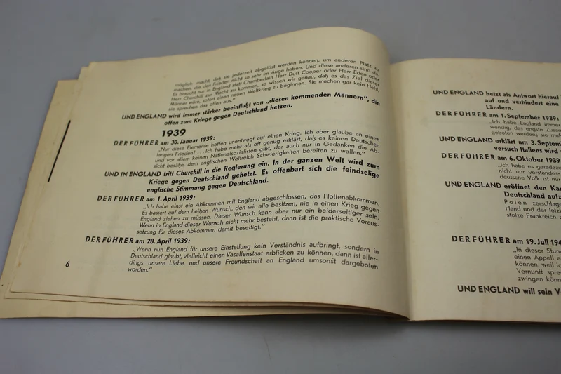 „Plutokratie England“ 1939/40 – Deutsche antibritische Propagandabroschüre aus dem Zweiten Weltkrieg