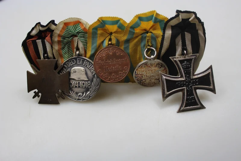 Spange mit 5 WW1-Auszeichnungen