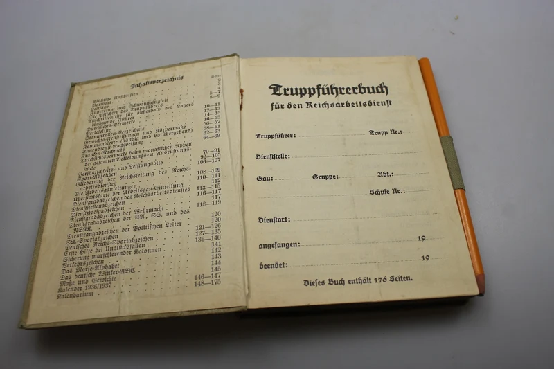Truppführerbuch für den RAD WW2