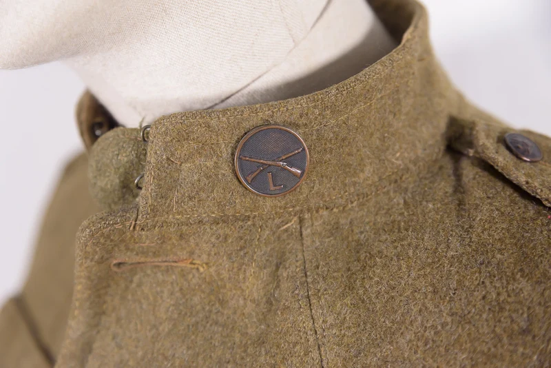 US-Army-Truppenjacke der 27. Infanteriedivision aus dem Ersten Weltkrieg