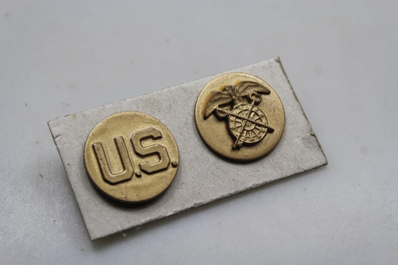 US Army W2 – Paar Kragenabzeichen des Quartiermeisters