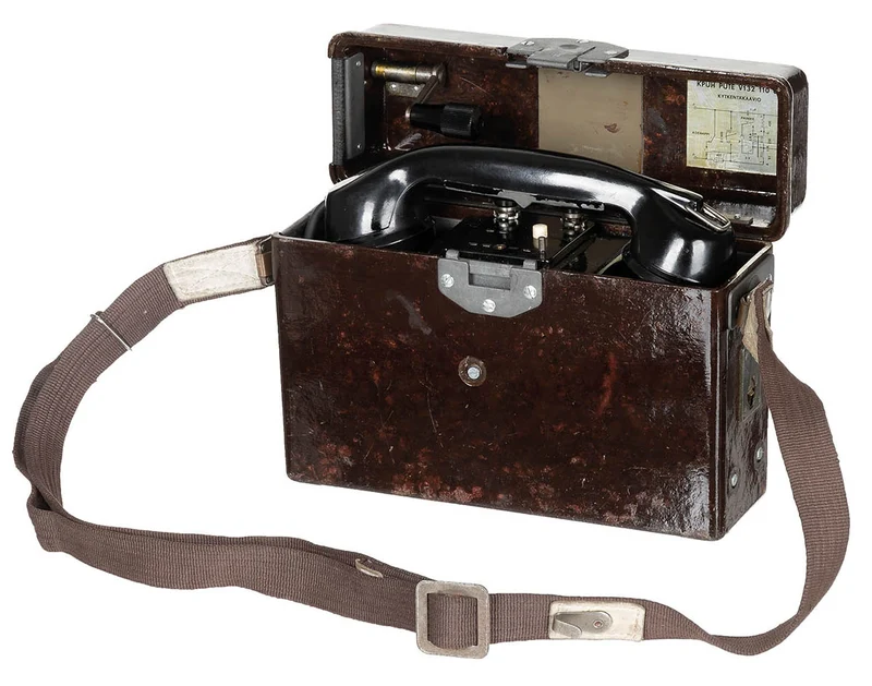 Finn. Feldtelefon, gebr., TOP ZUSTAND