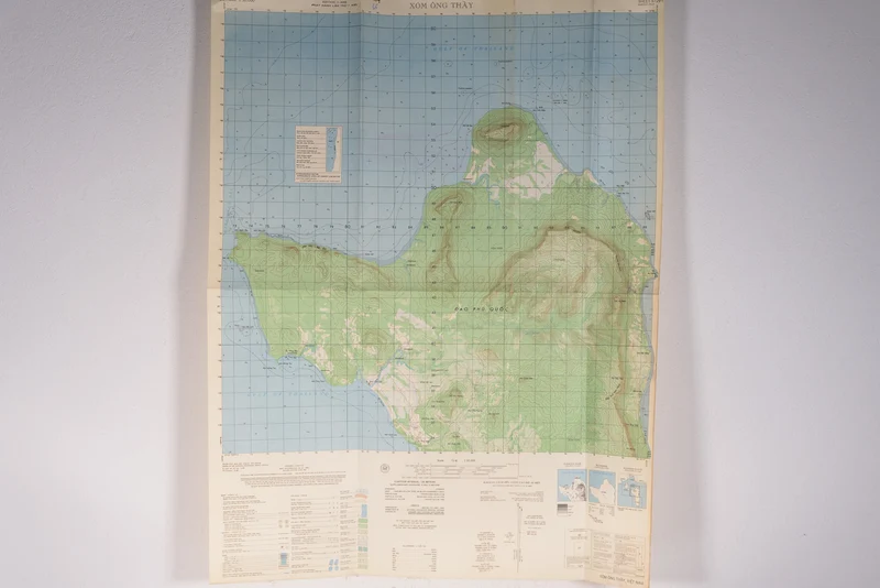 US-Armee Vietnam - Topografische Karte der USA von Xom Ong Thay