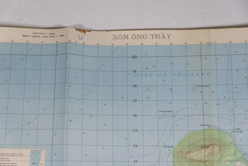 US-Armee Vietnam - Topografische Karte der USA von Xom Ong Thay