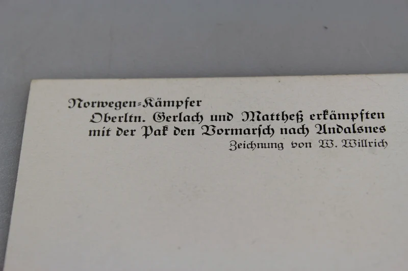 Postkarte Willrich - „Norvegen Kämpfer“