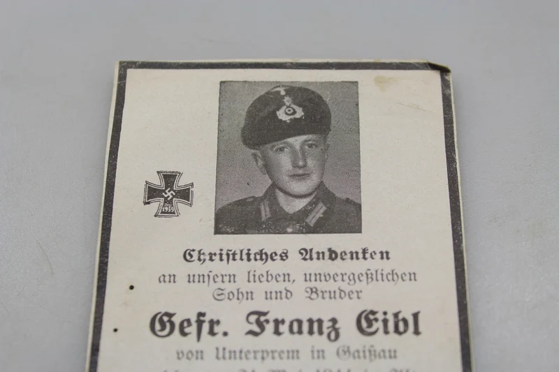 Sterbebilder Gefreiter GJ fiel am 24.5.44 in Italien