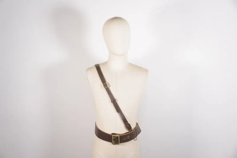 „Sam Browne“ Offiziers-REI-WW2-Gürtel