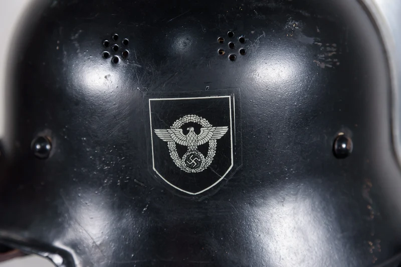 M.34 Feurwehrwerk-Helm mit REPRO-Abziehbild