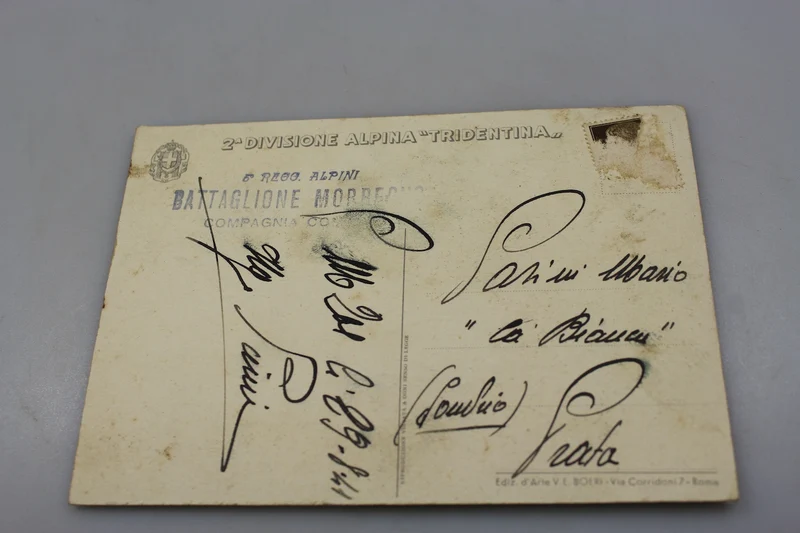 Postkarte der 2. Alpinen Division „Tridentina“
