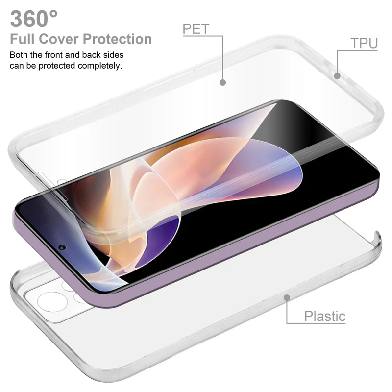 Cadorabo Hülle kompatibel mit Xiaomi RedMi NOTE 11 PRO 4G / 5G 360? Full Body Schutzhülle - Front- und Rückenschutz, Rundumschutz mit Displayschutz