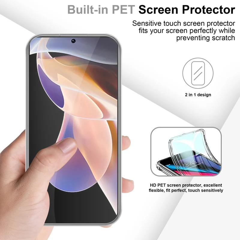 Cadorabo Hülle kompatibel mit Xiaomi RedMi NOTE 11 PRO 4G / 5G 360? Full Body Schutzhülle - Front- und Rückenschutz, Rundumschutz mit Displayschutz