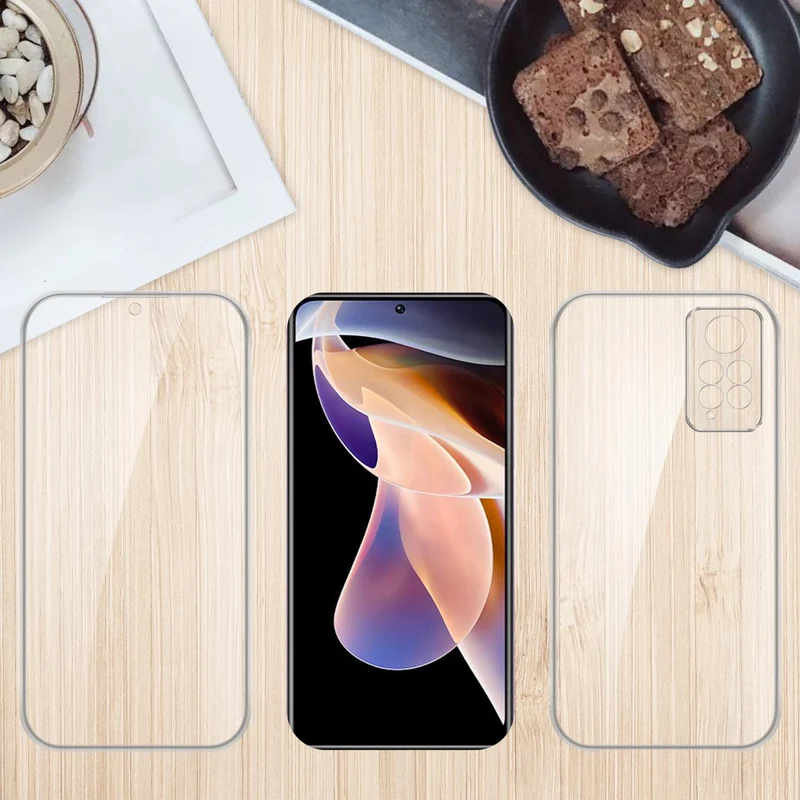 Cadorabo Hülle kompatibel mit Xiaomi RedMi NOTE 11 PRO 4G / 5G 360? Full Body Schutzhülle - Front- und Rückenschutz, Rundumschutz mit Displayschutz