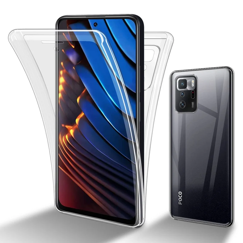 Cadorabo Hülle kompatibel mit Xiaomi POCO X3 GT 360? Full Body Schutzhülle - Front- und Rückenschutz, Rundumschutz mit Displayschutz