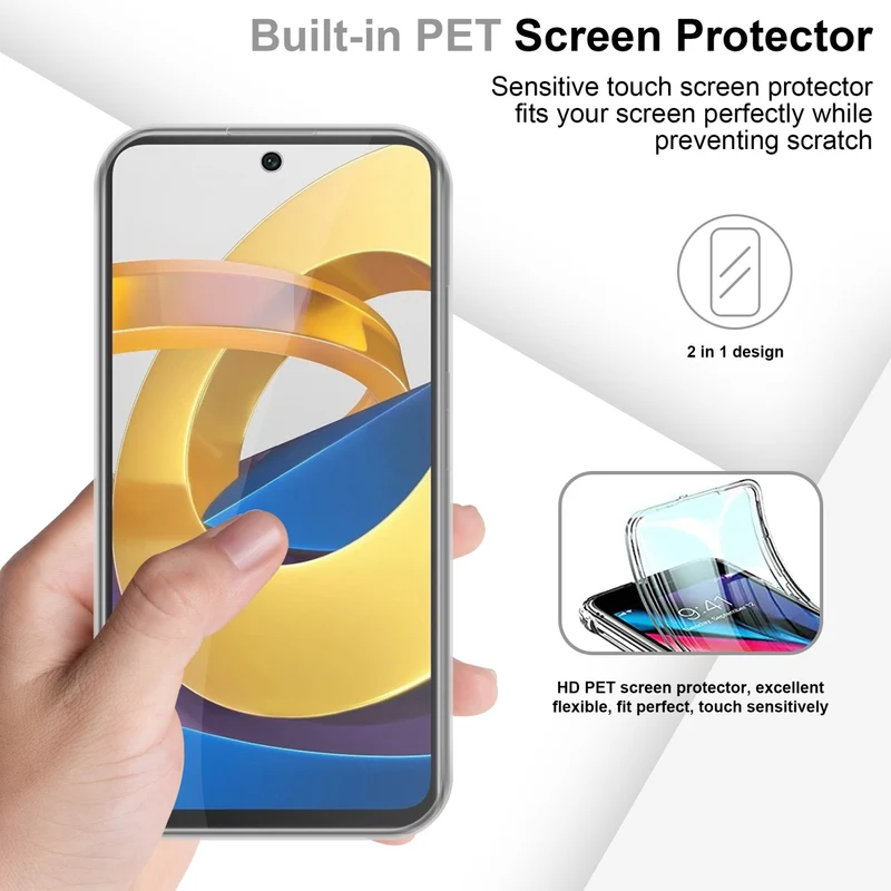 Cadorabo Hülle kompatibel mit Xiaomi POCO M4 PRO 5G 360? Full Body Schutzhülle - Front- und Rückenschutz, Rundumschutz mit Displayschutz