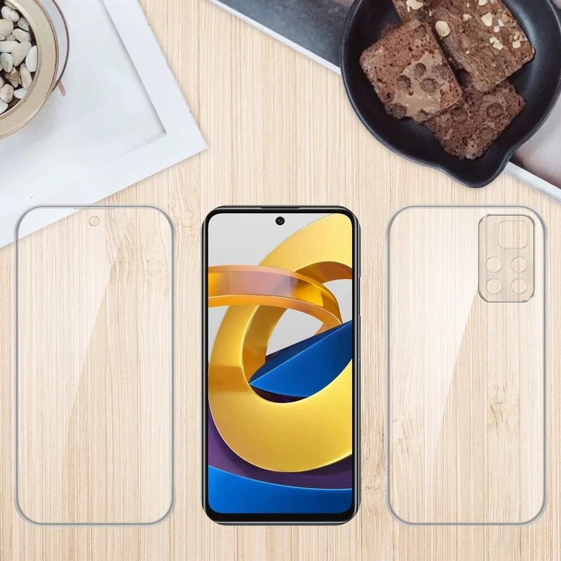 Cadorabo Hülle kompatibel mit Xiaomi POCO M4 PRO 5G 360? Full Body Schutzhülle - Front- und Rückenschutz, Rundumschutz mit Displayschutz