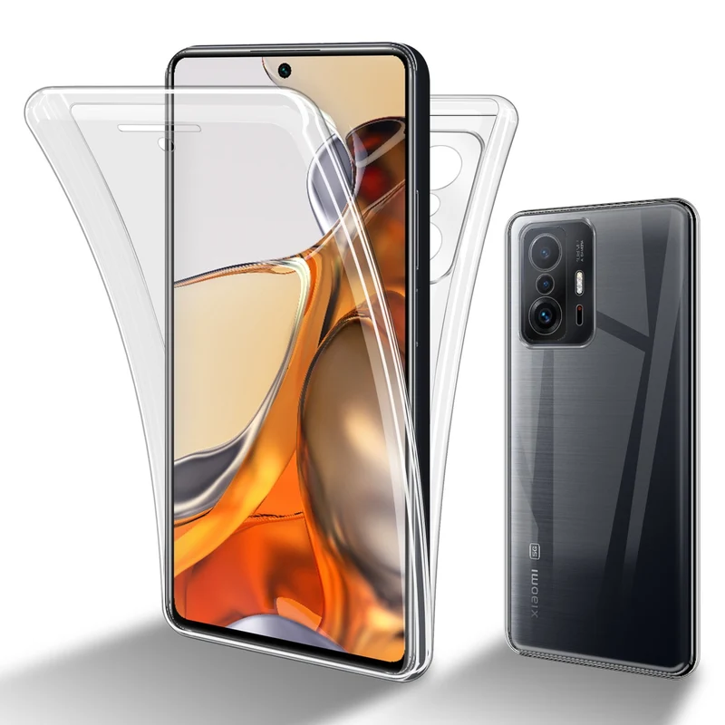 Cadorabo Hülle kompatibel mit Xiaomi 11T / 11T PRO 360? Full Body Schutzhülle - Front- und Rückenschutz, Rundumschutz mit Displayschutz