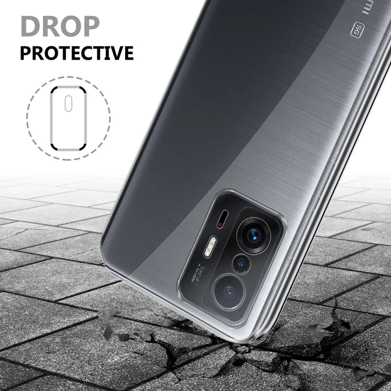Cadorabo Hülle kompatibel mit Xiaomi 11T / 11T PRO 360? Full Body Schutzhülle - Front- und Rückenschutz, Rundumschutz mit Displayschutz