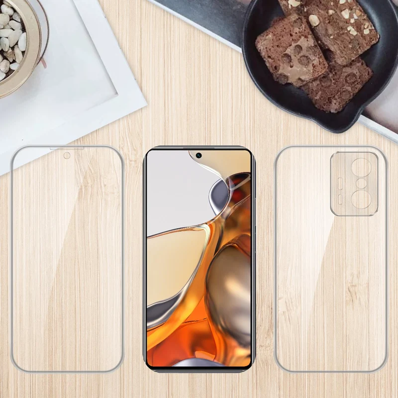 Cadorabo Hülle kompatibel mit Xiaomi 11T / 11T PRO 360? Full Body Schutzhülle - Front- und Rückenschutz, Rundumschutz mit Displayschutz