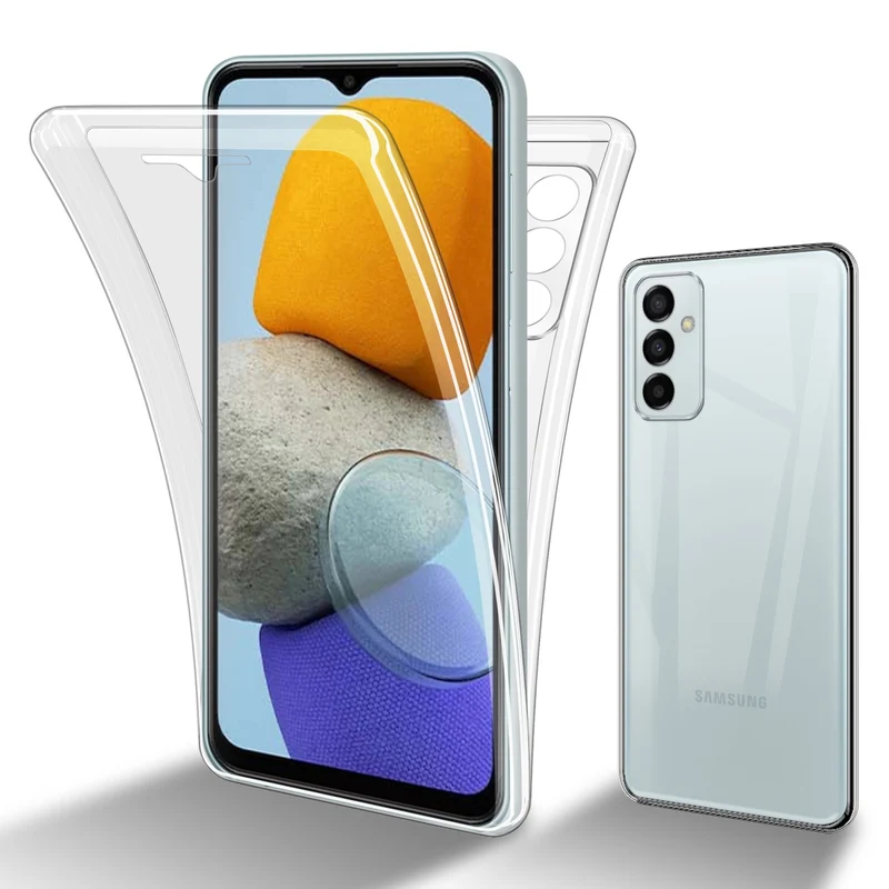 Cadorabo Hülle kompatibel mit Samsung Galaxy M23 5G 360? Full Body Schutzhülle - Front- und Rückenschutz, Rundumschutz mit Displayschutz