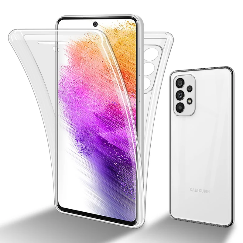 Cadorabo Hülle kompatibel mit Samsung Galaxy A73 5G 360? Full Body Schutzhülle - Front- und Rückenschutz, Rundumschutz mit Displayschutz