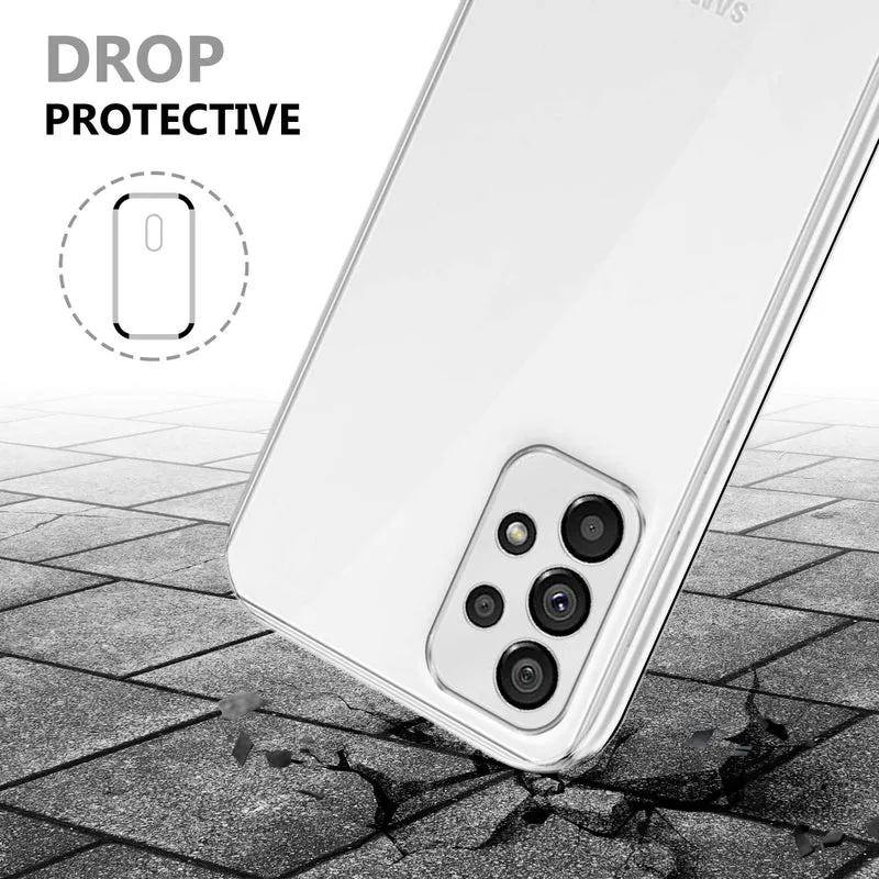 Cadorabo Hülle kompatibel mit Samsung Galaxy A73 5G 360? Full Body Schutzhülle - Front- und Rückenschutz, Rundumschutz mit Displayschutz