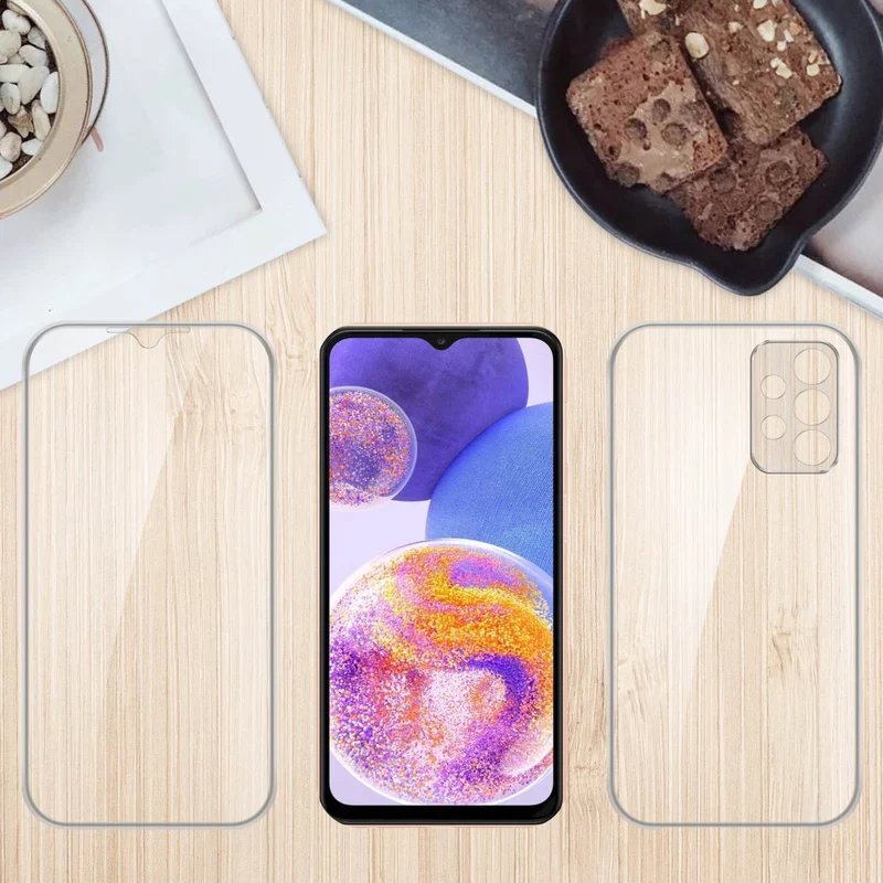 Cadorabo Hülle kompatibel mit Samsung Galaxy A23 4G 360? Full Body Schutzhülle - Front- und Rückenschutz, Rundumschutz mit Displayschutz