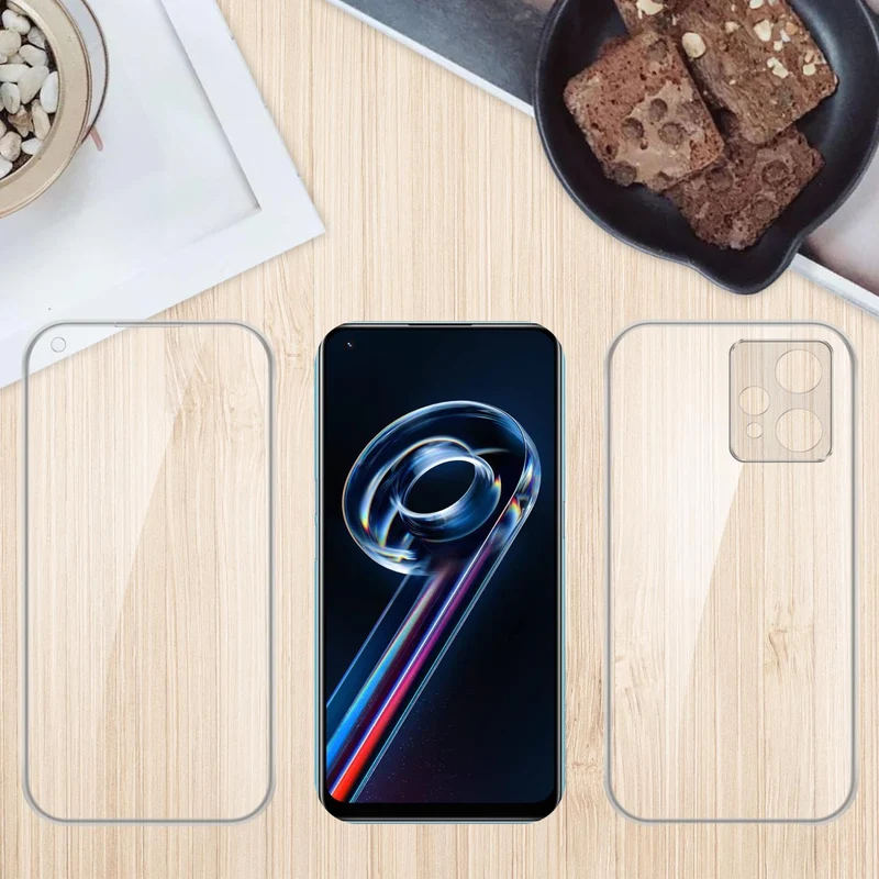 Cadorabo Hülle kompatibel mit Realme 9 PRO / V25 / Q5 360? Full Body Schutzhülle - Front- und Rückenschutz, Rundumschutz mit Displayschutz