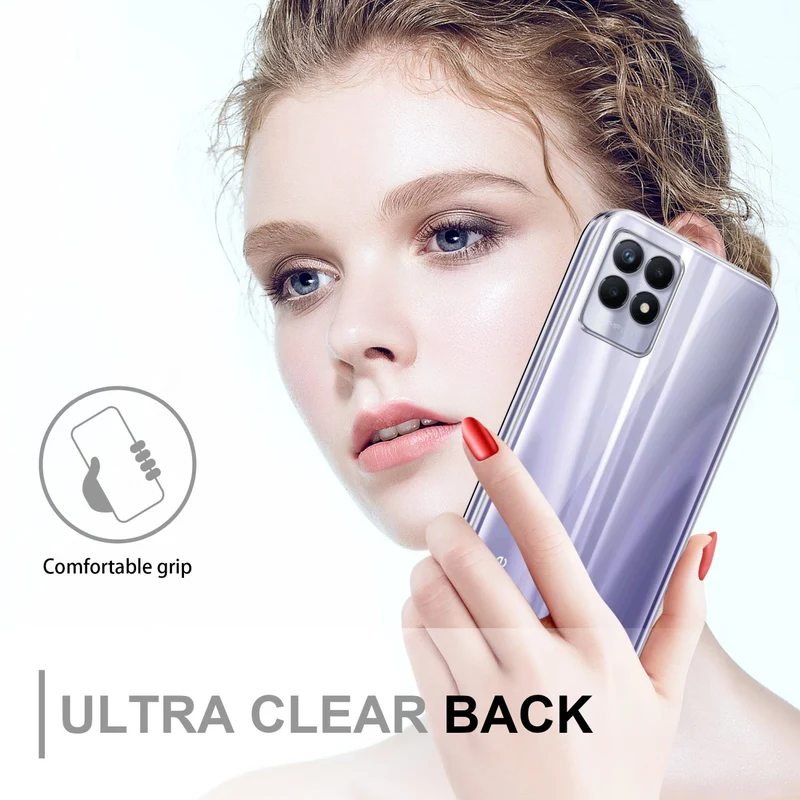 Cadorabo Hülle kompatibel mit Realme 8i / Narzo 50 4G 360? Full Body Schutzhülle - Front- und Rückenschutz, Rundumschutz mit Displayschutz