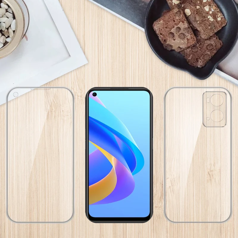 Cadorabo Hülle kompatibel mit Oppo A36 / A76 360? Full Body Schutzhülle - Front- und Rückenschutz, Rundumschutz mit Displayschutz