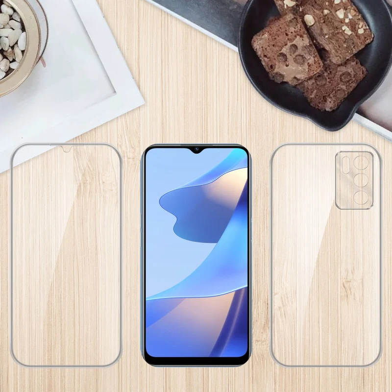 Cadorabo Hülle kompatibel mit Oppo A16s / A54s 360? Full Body Schutzhülle - Front- und Rückenschutz, Rundumschutz mit Displayschutz