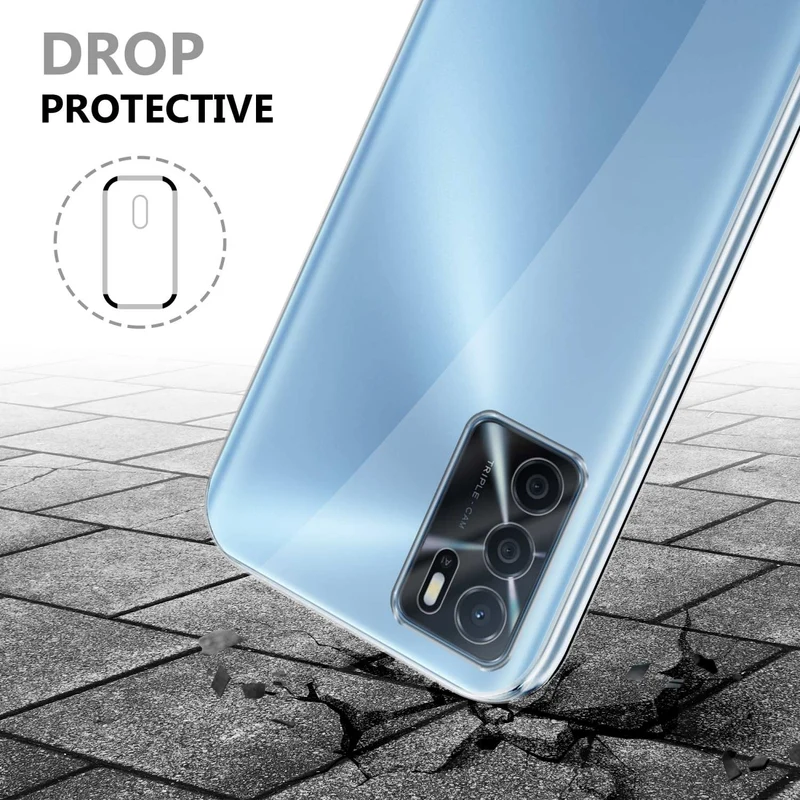 Cadorabo Hülle kompatibel mit Oppo A16s / A54s 360? Full Body Schutzhülle - Front- und Rückenschutz, Rundumschutz mit Displayschutz