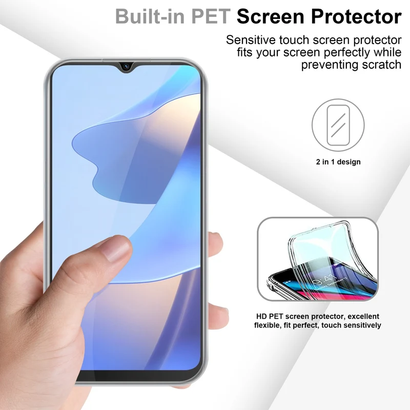 Cadorabo Hülle kompatibel mit Oppo A16s / A54s 360? Full Body Schutzhülle - Front- und Rückenschutz, Rundumschutz mit Displayschutz