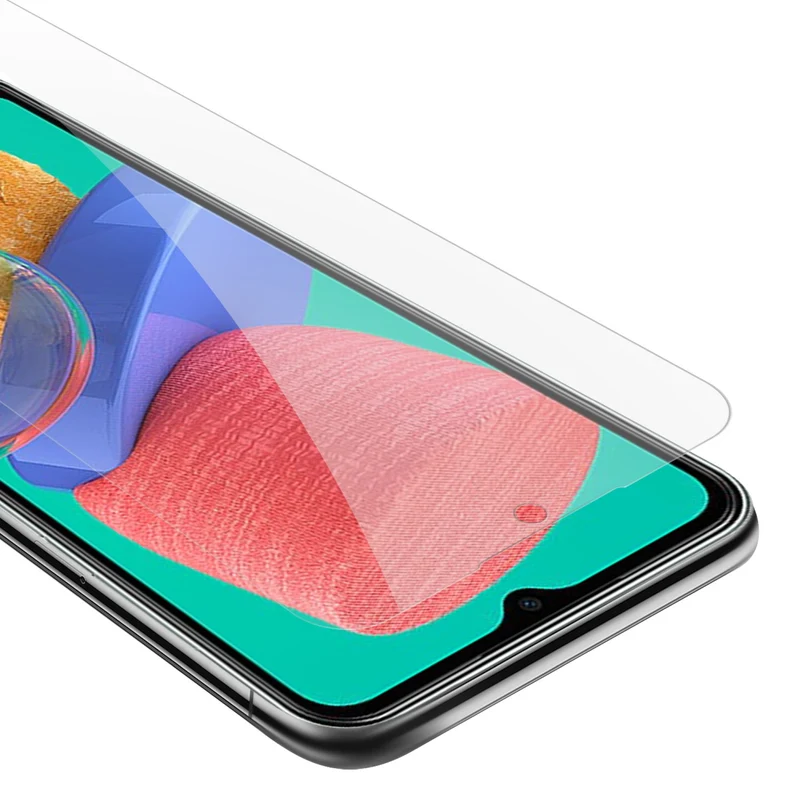 Cadorabo Panzer Folie kompatibel mit Samsung Galaxy M33 5G - Schutzfolie Gehärtetes (Tempered) Display-Schutzglas in 9H Härte mit 3D Touch Kompatibilität